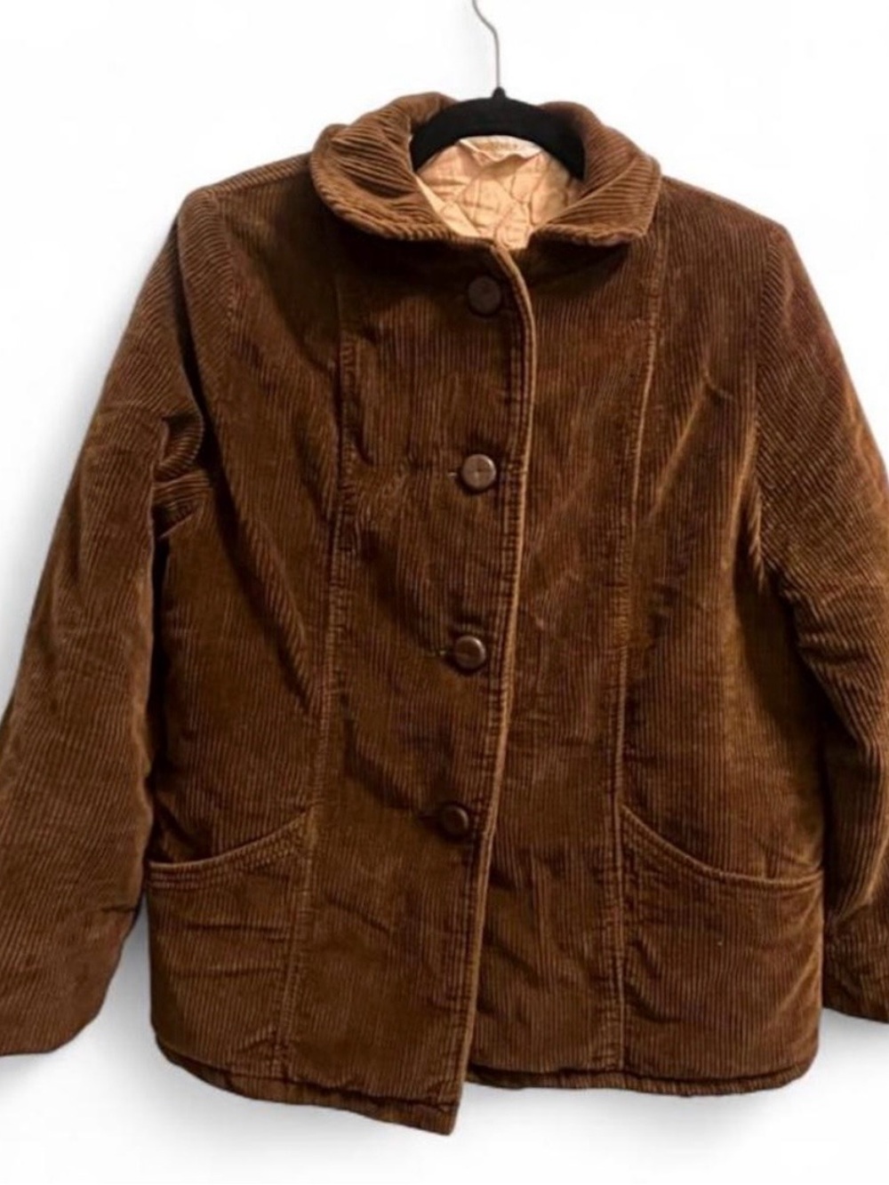 Vintage Fingerhut Women's Brown Corduroy Button Jacket
